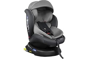 XOMAX S64 Kindersitz drehbar 360° mit ISOFIX und Liegefunktion I mitwachsend I 0-36 kg, 0-12 Jahre, Gruppe 0/1/2/3 I 5-Punkt-Gurt und 3-Punkt-Gurt I Bezug abnehmbar, waschbar I ECE R44/04
