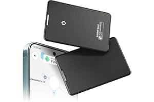 VORNIX Tracker Tag (Android Only),Wallet Tracker Card-work with Google find hub,Bluetooth SmartCard，Item Finder Locator for Luggage,Suitcase,Bags,Passports，ultra thin，Pack of 1(Black)