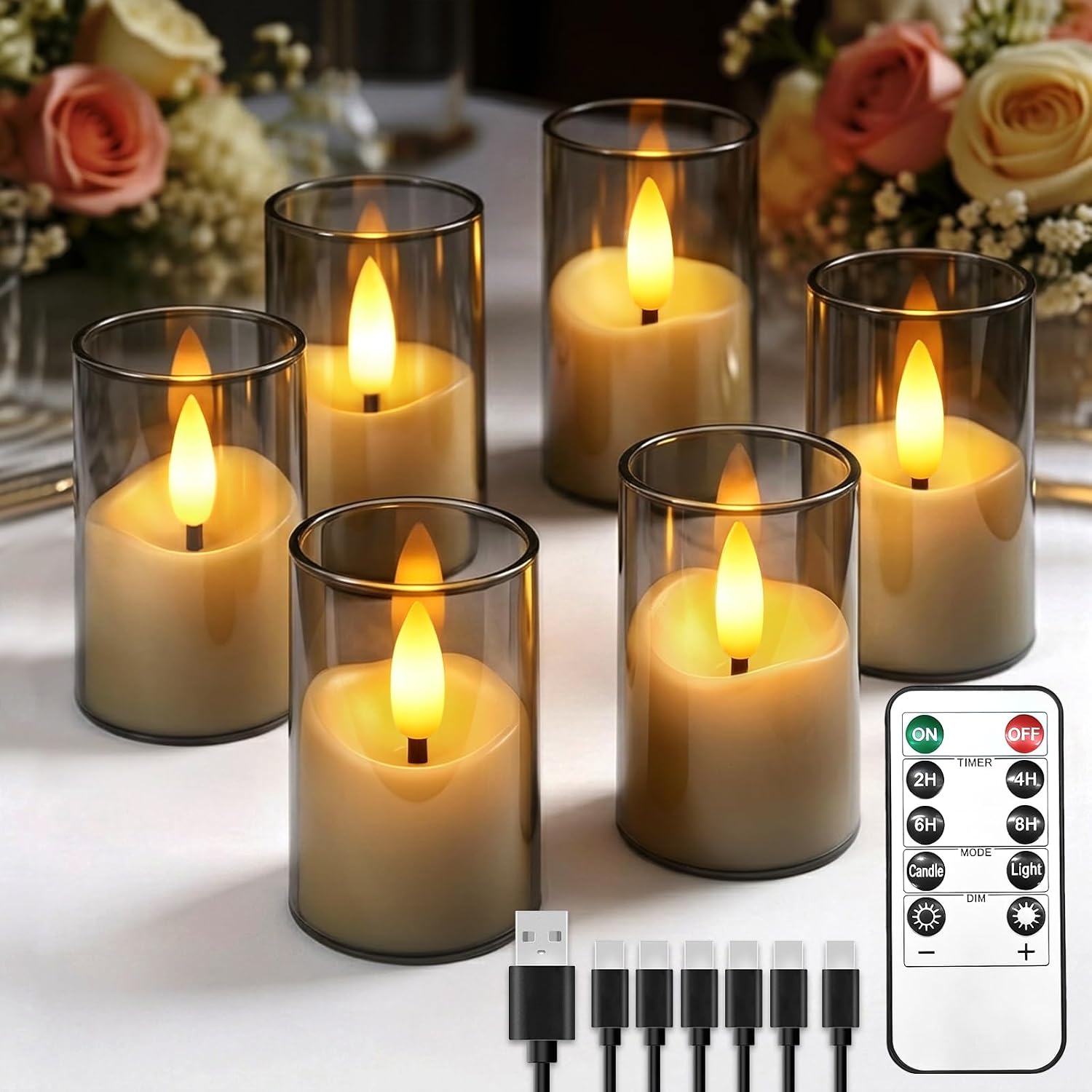 Faut-il Acheter le 6 Pièces Mini Bougies LED Rechargeable avec à (Sélection) ? Notre Avis