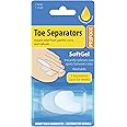 PROFOOT Toe Separators - Instant Relief from Corns and Calluses - Ideal for Overlapping Toes - Soft Gel Toe Spacer - Toe Spreaders