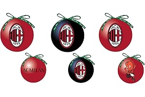 Giemme Set 3 Palline di Natale Milan