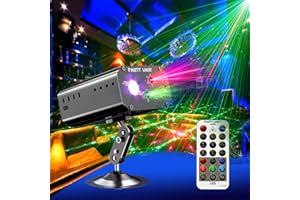 DJ Disco Party Lights Stage Lights Spooboola Led Stage Projector Stage Effect Karaoke Strobe Perform for Stage Lighting with Remote Control for Dancing Xmas Gift KTV Bar Birthday Out …