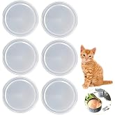 Can Lids 800 g Washable Can Lid for Cats and Dog Food Cans Pack of 6 Cans Lids for Storage Food Pet Food Cat Food Dog Food 100 mm