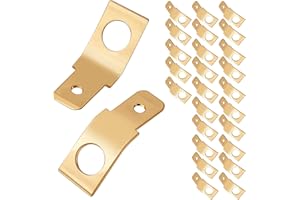 CANIPHA 25 pezzi connettori per cavi senza saldatura adattatore elettrico maschio-maschio non isolato connettori a forcella terminali a crimpare in ottone e rame, connettori per cavi a sgancio rapido