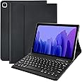 FUWANG Keyboard Case for Samsung Galaxy Tab A7 10.4 2020 Model (SM-T500/T505/T507), Slim Lightweight Stand Cover with Magnetically Detachable Wireless Bluetooth Keyboard for Galaxy Tab A7, Black