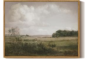 ARPEOTCY Framed Canvas Wall Art Prints, Living Room Hallway Shelf Decor, Landscape Picture Paintings Wall Decor, Vintage Decor for Bedroom Bathroom Table, Aesthetic Room Decor, 30x40cm