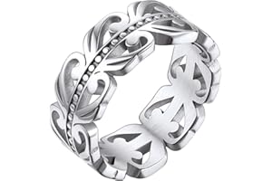 Bestyle Anelli Donna Uomo Acciaio Inossiabile/Oro/Nero Nodo Celtico con Confezione Regalo