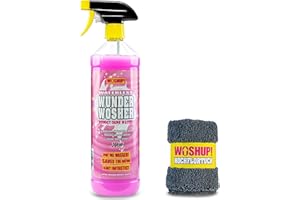 ‎WOSHUP! WOSHUP! Waterless Wunder Wosher Auto Trockenreiniger Xtra Skin Schutzfilm 1000 ml Wasserlos Reinigen Auto Ohne Wasser für Wohnwagen, Wohnmobil, Auto, Motorrad und Boot (1 Liter + Tuch)