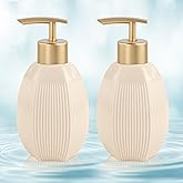 Birch & Co. Ceramic Soap Dispenser For Wash Basin - Handwash Dispenser Bottle - Leak-Proof Design With Silver Glossy BPA-Free