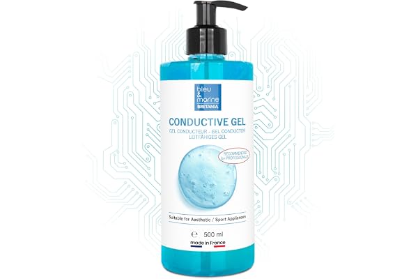 Gel Conducteur Professionnel : Radiofréquence, Electrostimulateur Musculaire, Ultrasons, Électrodes, Cavitation, Epilateur Lumiere Pulsee, Epilateur Laser - 500 ml