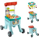 Fisher-Price 4'&uuml; 1 Arada Alışveriş Sepeti Y&uuml;r&uuml;te&ccedil; bebek oyuncağı, JLM95