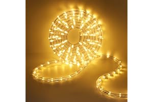 HEGEHE LED Lichterschlauch Außen, 36leds/m Wasserfest LED Schlauch Lichterkette Licht Leiste für Garten,Party,Weihnachten,Zaun,Dach,Dekoration Beleuchtung (Warmweiß, 2M)