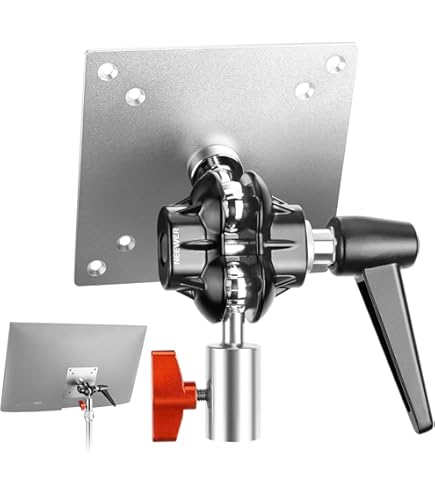 Adattatore VESA Gravity SA VESA 1 – Monta Monitor Su Tubi Da 35 Mm (treppiedi), Carico Massimo 30 Kg, Viti Incluse