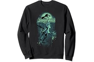 Jurassic World Raptor Paint Splatter Title Logo Sweatshirt