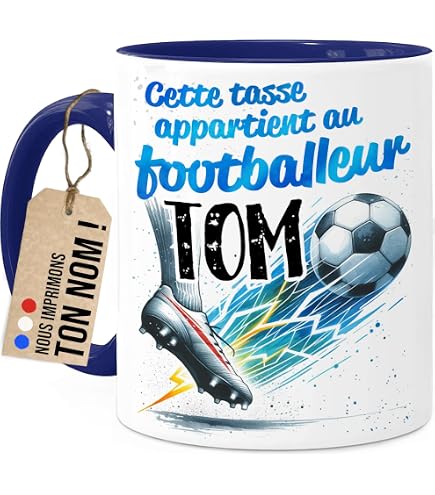 Mug Personnalisé Prénom Avec Tête De Mort - Tasse En Céramique Blanche, Cadeau Original Et Unique