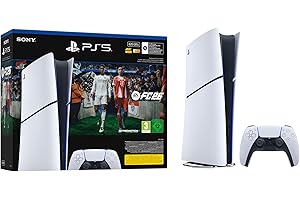 Playstation Sony, Pack Console PS5 édition Numérique, avec 1 Manette Sans Fil DualSense plus jeu EA SPORTS FC 26 (code de téléchargement)
