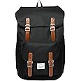 VASCHY Backpack Mens, 26.L Large Capacity School Rucksack for Womens Unisex Vintage 15.6inch Laptop Backpack Water Resistant Casual College School Bag for Work Travel University Sports