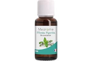 PLASTIMEA Olio Essenziale di Menta Piperita | 100% Puro e Bio | Contro Alitosi e Mal di Testa | Repellente | Certificato OEBBD, OECT | 30 ML