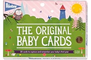 Original Baby Keepsake Cards by Milestone - Newborn’s First Year Memories