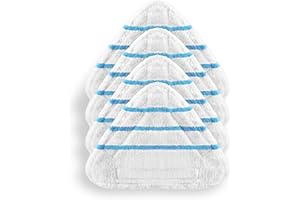 LUNPOG 4 pcs Serpillere Balai Vapeur，Vapeur pour Balai Vapeur pour Silvercrest Lidl Universel，Accessoires pour Nettoyeurs Vapeur，Housse en Microfibre