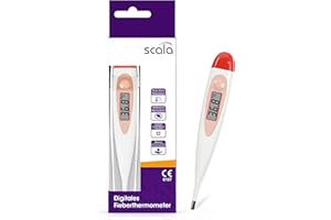 scala Thermomètre Fièvre Médical Numérique SC 17 rouge