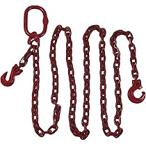 Catena Forestale Quadrata 8mm Con Gancio - 2,5 Metri Per Trattori E Attrezzi Agricoli - Foto 6