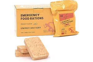 900 Suministro de alimentos de emergencia: Peanut Hardtack, Mre Meals Military 2025, barras de supervivencia de comidas de emergencia, barras de supervivencia para camping, senderismo, alimentos de