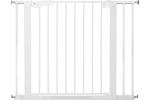 BABY DAN BabyDan Premier rejilla de puerta / puerta de escalera para sujetar, 92.5 - 99.8 cm - hecho en Dinamarca y probado por el TÜV GS, color: blanco