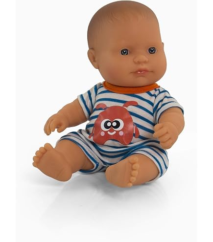 Miniland - Vêtements pour Poupée de 21 cm, Accessoire d'habillement pour Poupées, Pyjama avec Bonnet (Blanc Miniland - Vêtements pour Poupée de 21 cm, Accessoire d'habillement pour Poupées, Pyjama avec Bonnet (Blanc