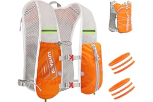 Desoto Running Backpacks Lightweight Running Vest Cycling Hydration Pack Functional Water Bladder Bag for Hiking Trail Running Race Marathon