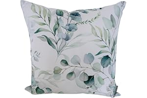 CB Home & Style Outdoor Garten Kissen Wasserabweisend Wasserfest 45 x 45 cm mit Füllung (Eucalyptus4)