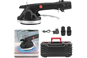 GJCrafts Piastrellatrice per Piastrelle Macchina per Piastrelle per Piastrelle con Ventosa da 128 x 128 mm Regolabile a 6 velocità capacità di Carico Fino a 100kg per Piastrelle da 0,1-1,2 m