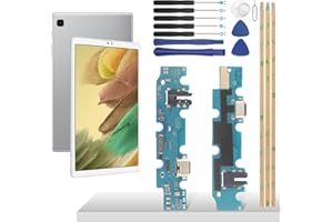 YHX-OU Prise de charge pour Samsung Galaxy Tab A7 Lite 8.7 SM-T220 Connecteur Dock Port Chargeur Port de Charge Microphone Audio Jack Flex Câble + Outil d'installation