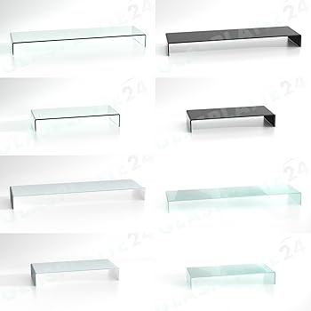 glasshop24 bijon® TV Glasaufsatz Monitor Erhöhung (B/T/H) 650x250x110mm