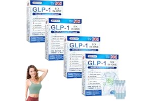 JILEON DOCTIA GLP-1 Six-in-One Health Solution Oral Liquid, Advanced GLP-1 Oral Liquid, Multi-Action GLP1 Drops, Natural Herbal DOCTIA GLP1 Six in One Oral Solution Is Suitable for All Men and Women (4 Pack)