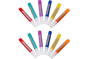 NyxSeat Lot de 12 pinceaux à bulles de pop-corn, stylos 3D moelleux pour enfants, kit de peinture pour enfants, outils de graffiti de bricolage, convient pour la fabrication d'artisanat, cartes