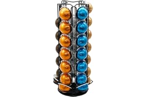 MeelioCafe Contenedor para 35 cápsulas Nespresso Vertuo, Contenedor para cápsulas Nespresso Vertuo, Dispensador de cápsulas Nespresso