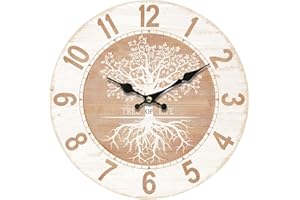 BY SIGRIS Signes Grimalt Reloj Árbol de la Vida Adorno Pared | Relojes Marrón - 34x4x34 cm