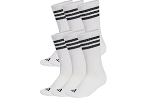 adidas unisex - vuxen 3 Stripes Essentials Cushioned Crew Socks 6 Pair Pack Strumpor