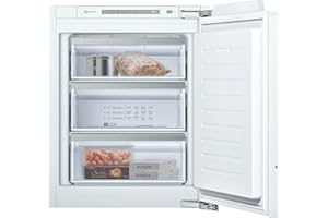 NEFF GI1113FE0 N50 - Congelatore da incasso, 71,2 x 55,8 cm, congelamento 72 l, sbrinamento LowFrost meno spesso, SuperFreeze congelamento più veloce Bianco