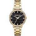 Michael Kors Women's Watch Pyper, 38 mm Case Size, Three Hand Movement, Stainless Steel Strap