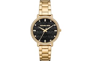 Michael Kors Damen Pyper Uhr, Quarzwerk mit DREI Zeigern, mit Edelstahl- oder Legierungsarmband