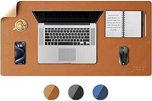 Black Shark Antypoślizgowa skórzana podkładka na biurko, podkładka pod mysz do gier z klawiaturą (80 x 40 x 0,3 cm), duża osłona na biurko, wodoodporna podkładka do pisania, odpowiednia na biurka