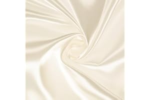 Mondo Tessuti – Pannello Raso Morbido Tinta Unita 100x150cm (Avorio)