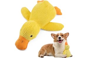 WLVINSON Jouet Chien,Jouets pour Chien Anti-Stress,Jouet-chien Indestructible,Duck Dog Toys,Peluche pour Chiens,Antistress Grand Peluches Canard,Les Jouets interactifs pour Dogs de Taille Petite,Moyenne,Grande