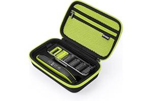 Yinke Étui pour Philips One Blade Face QP2520, QP2630, QP2530, QP2620 Shaver Beard Trimmer, étui de protection avec combes Boîte de rangement Hard Transport