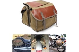 Alamor Motorrad Canvas Satteltaschen Equine Rucksack Für Haley Sportster/Honda