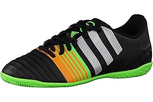 adidas Zapatilla Jr Nitrocharge 4.0 IN Negra-Silver metallic-Solar gold