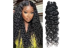 LADIARYF Ladiary Tissage Bresilien en lot 100% Meches Cheveux Naturel Brésilienne Water Wave Hair BundlesTissage Naturel Couleur 1 faisceaux 20 pouce