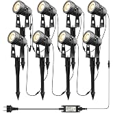 Garden Spotlights LED Garden Light Warm White Garden Spotlight 24V 24W | Warm Outdoor LED Spotlights with Spike, IP65 Waterpr